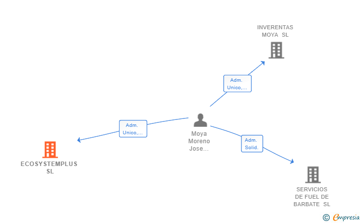 Vinculaciones societarias de ECOSYSTEMPLUS SL