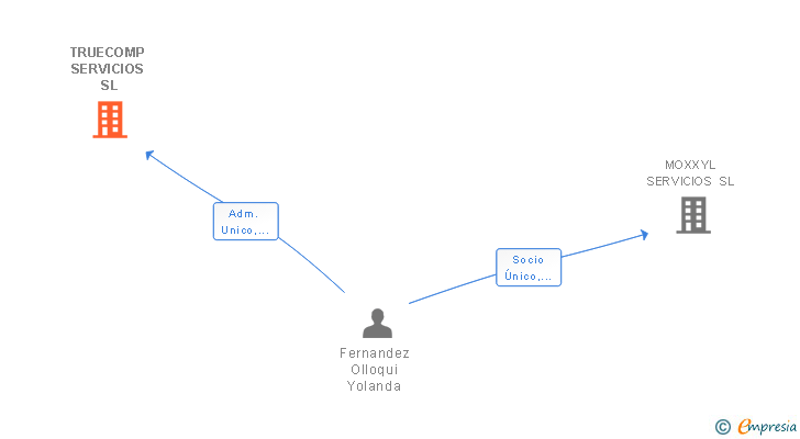 Vinculaciones societarias de TRUECOMP SERVICIOS SL