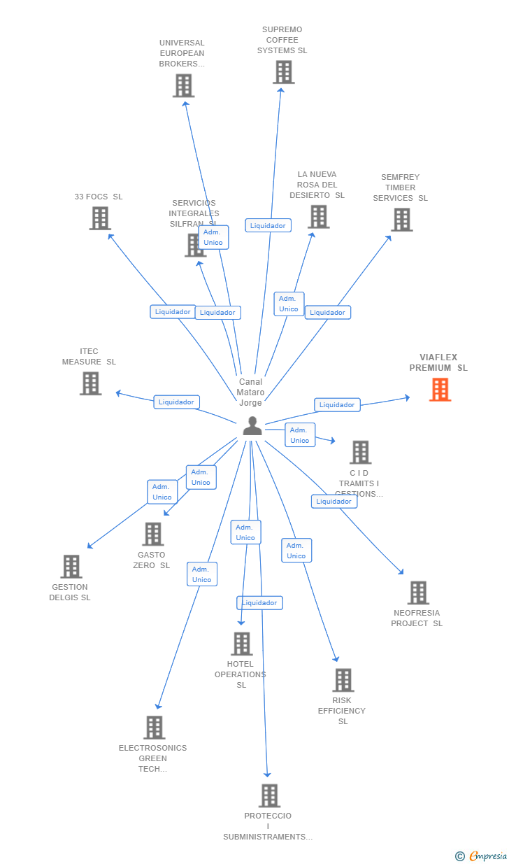 Vinculaciones societarias de VIAFLEX PREMIUM SL