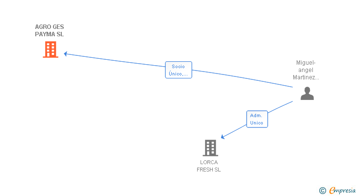 Vinculaciones societarias de AGRO GES PAYMA SL