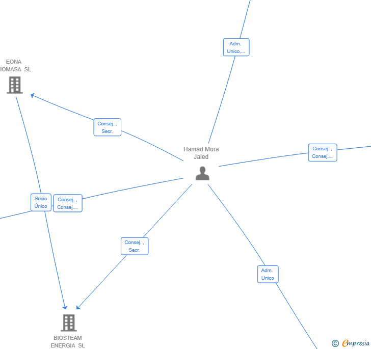Vinculaciones societarias de ZENTYC ENERGY SL