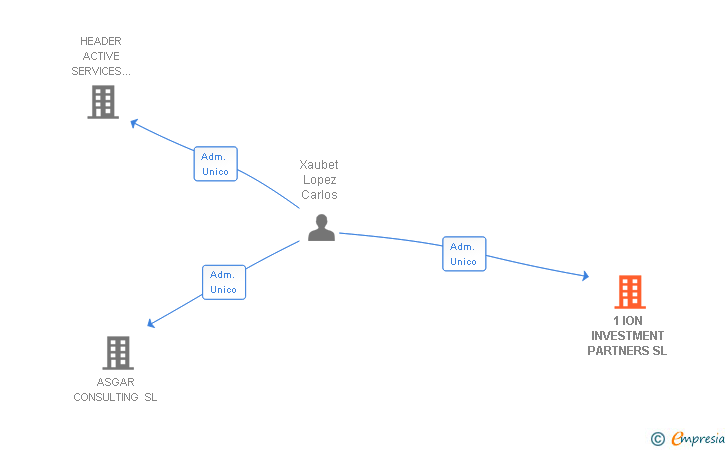 Vinculaciones societarias de 1 ION INVESTMENT PARTNERS SL
