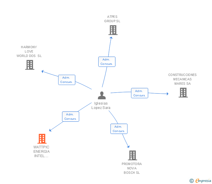 Vinculaciones societarias de WATTPIC ENERGIA INTEL.LIGENT SL