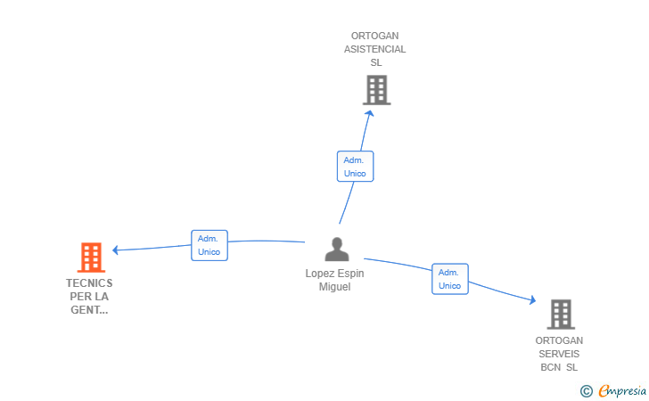 Vinculaciones societarias de TECNICS PER LA GENT GRAN I LA DEPENDENCIA ZOOM SL