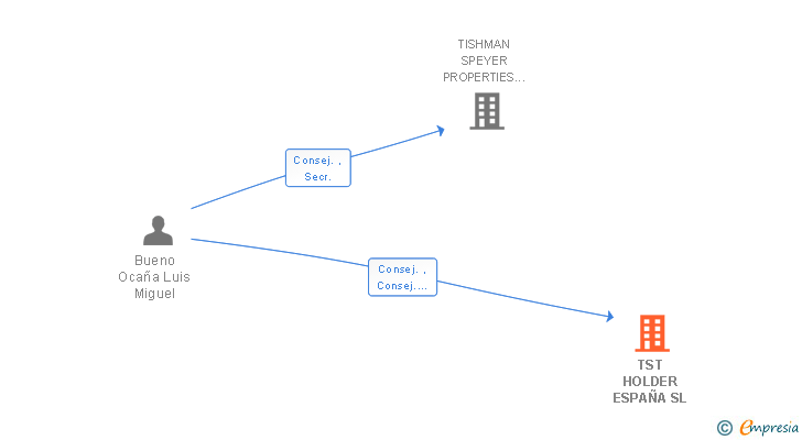 Vinculaciones societarias de TST HOLDER ESPAÑA SL
