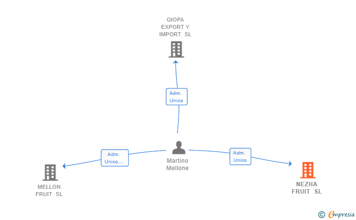 Vinculaciones societarias de NEZHA FRUIT SL