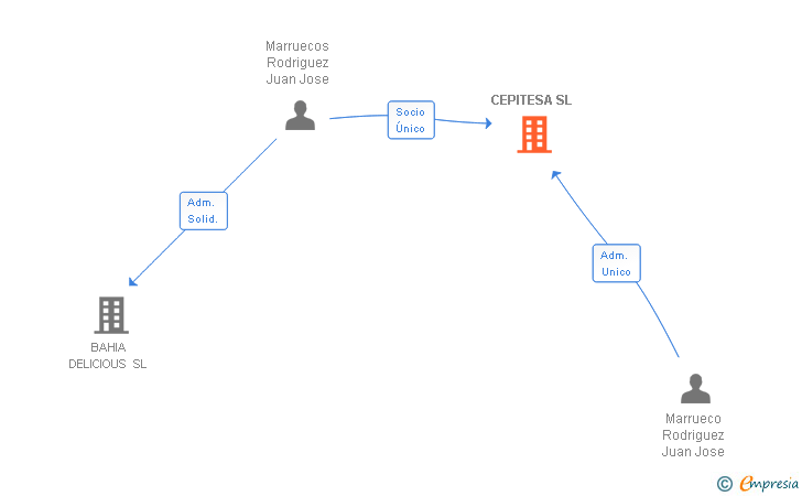 Vinculaciones societarias de CEPITESA SL