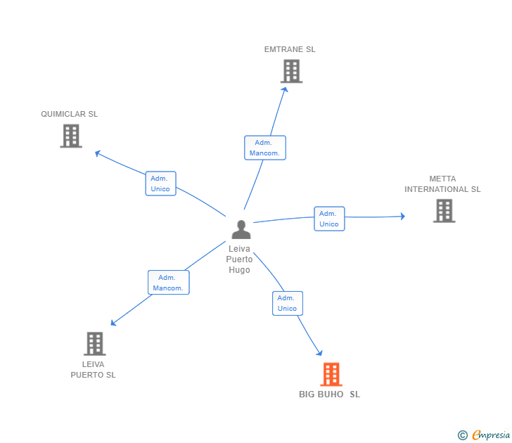 Vinculaciones societarias de BIG BUHO SL