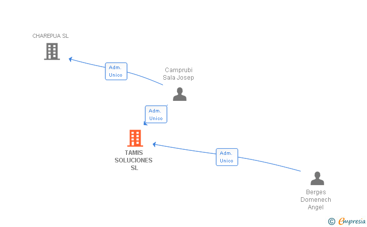 Vinculaciones societarias de TAMIS SOLUCIONES SL