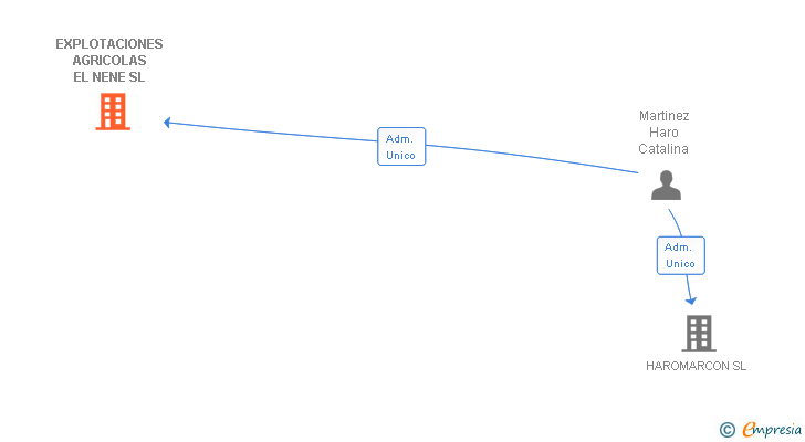 Vinculaciones societarias de EXPLOTACIONES AGRICOLAS EL NENE SL