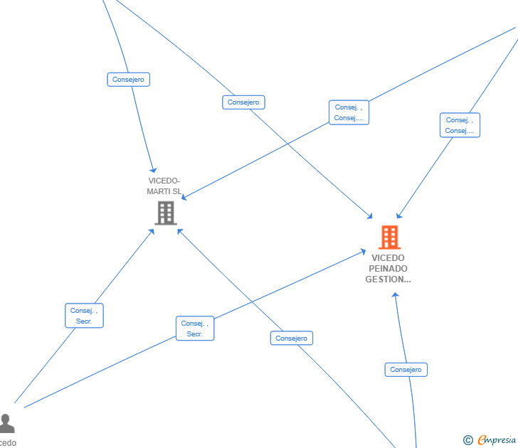Vinculaciones societarias de VICEDO PEINADO GESTION PATRIMONIAL SL