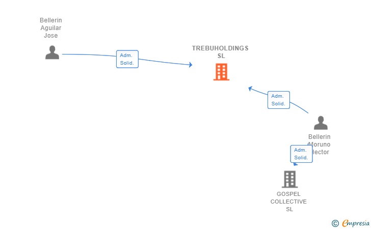 Vinculaciones societarias de TREBUHOLDINGS SL