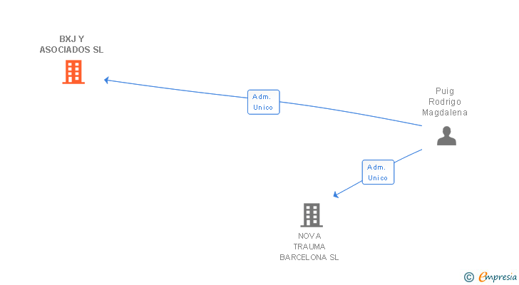 Vinculaciones societarias de BXJ Y ASOCIADOS SL