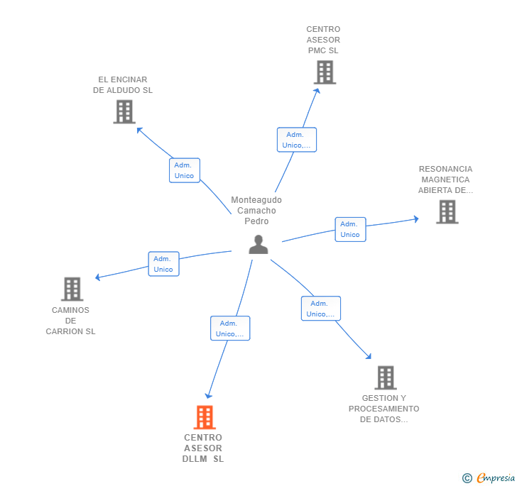 Vinculaciones societarias de CENTRO ASESOR DLLM SL