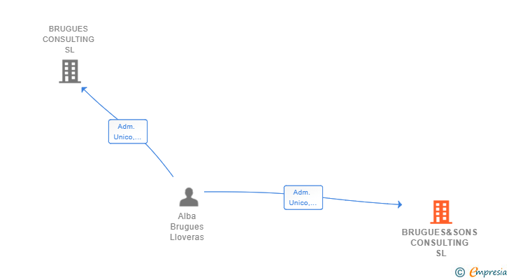 Vinculaciones societarias de BRUGUES&SONS CONSULTING SL