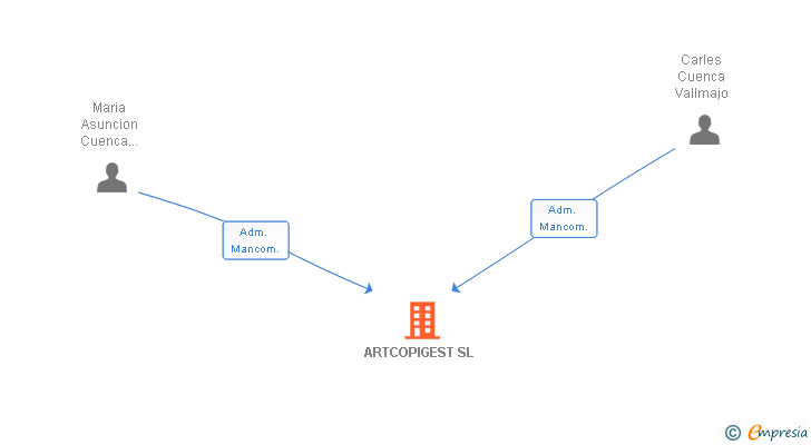 Vinculaciones societarias de ARTCOPIGEST SL