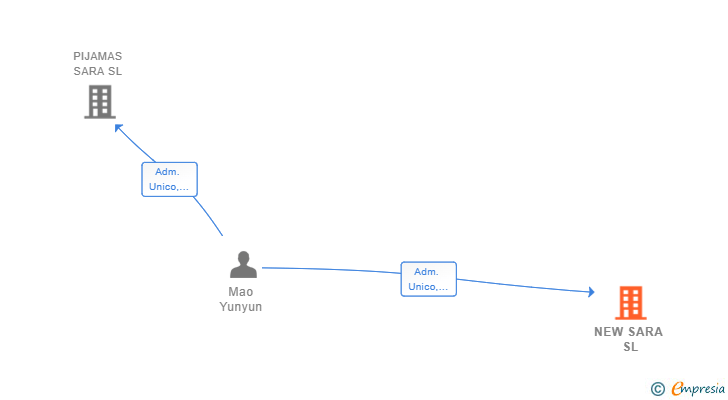 Vinculaciones societarias de NEW SARA SL