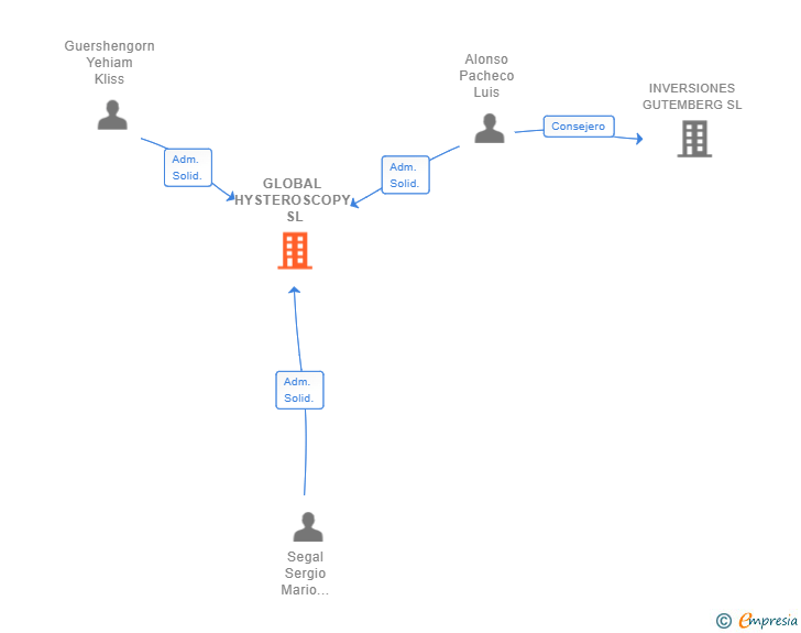 Vinculaciones societarias de GLOBAL HYSTEROSCOPY SL