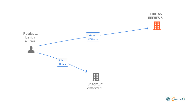 Vinculaciones societarias de FRUTAS BRENES SL