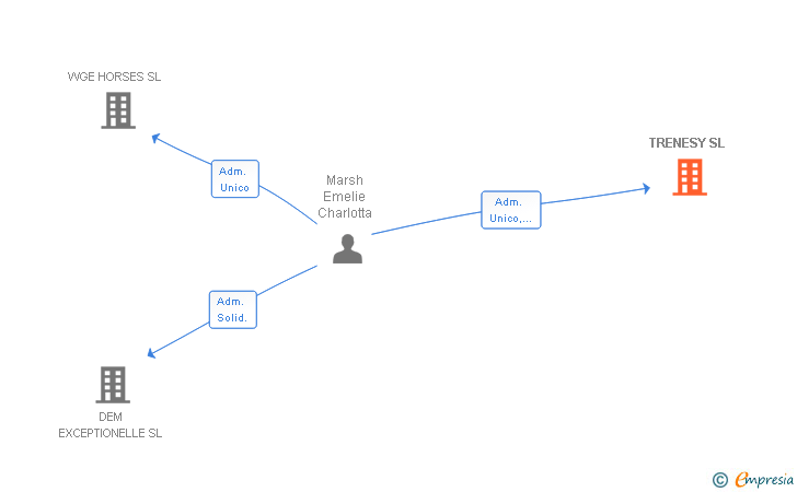 Vinculaciones societarias de TRENESY SL