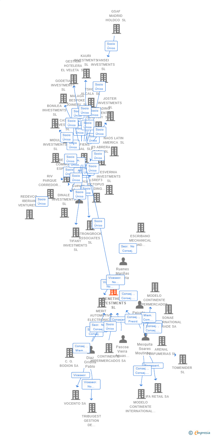 Vinculaciones societarias de ISERVICES REPARACIONES Y REACONDICIONADOS SL
