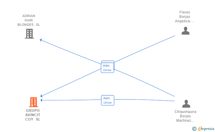 Vinculaciones societarias de GRUPO AVINCIT COY SL