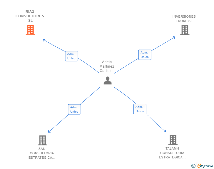 Vinculaciones societarias de BIA3 CONSULTORES SL
