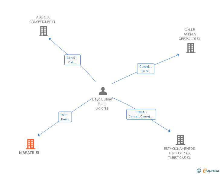 Vinculaciones societarias de NIASAZIL SL