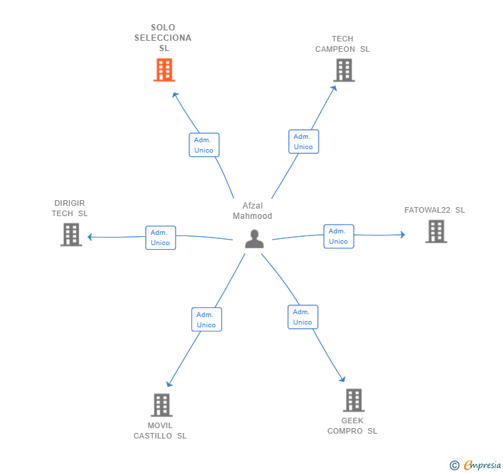 Vinculaciones societarias de SOLO SELECCIONA SL