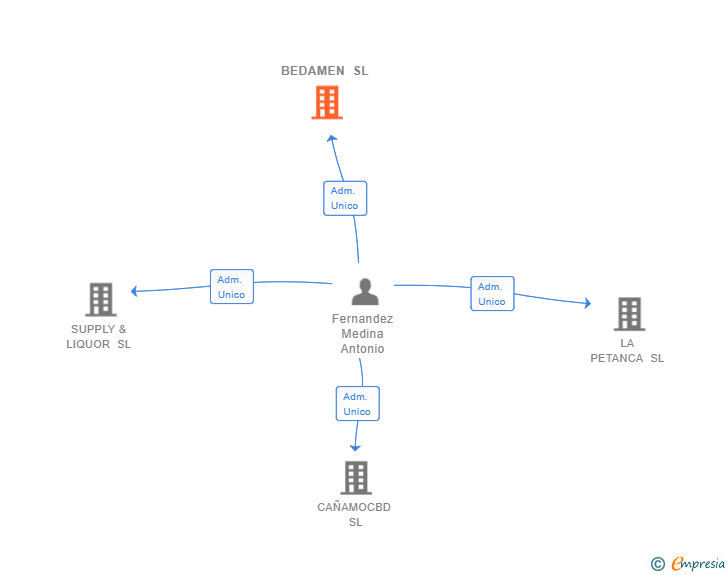 Vinculaciones societarias de BEDAMEN SL