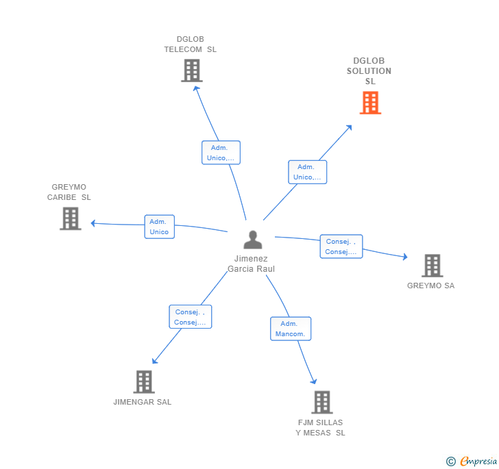 Vinculaciones societarias de DGLOB SOLUTION SL