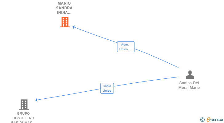 Vinculaciones societarias de MARIO SANDRA INDIA MARIO LEO SL
