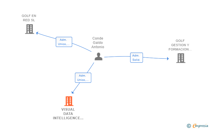 Vinculaciones societarias de VISUAL DATA INTELLIGENCE SL