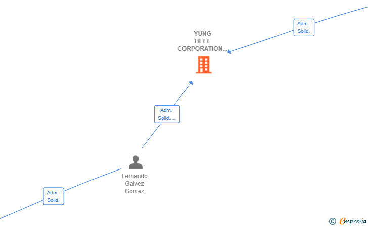 Vinculaciones societarias de YUNG BEEF CORPORATION SL