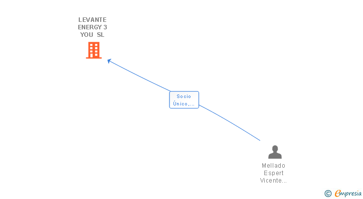 Vinculaciones societarias de LEVANTE ENERGY 3 YOU SL
