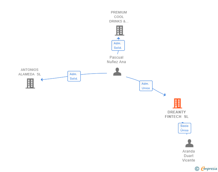 Vinculaciones societarias de DREANTY FINTECH SL