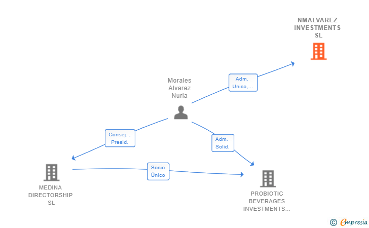 Vinculaciones societarias de NMALVAREZ INVESTMENTS SL