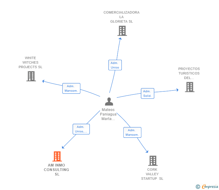 Vinculaciones societarias de AM INMO CONSULTING SL