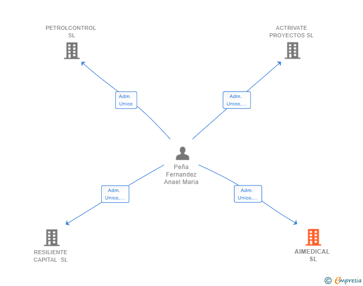 Vinculaciones societarias de AIMEDICAL SL