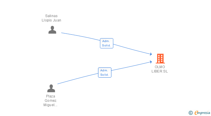 Vinculaciones societarias de OLMO LIBER SL