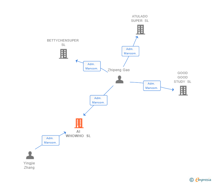 Vinculaciones societarias de AI WHOWHO SL