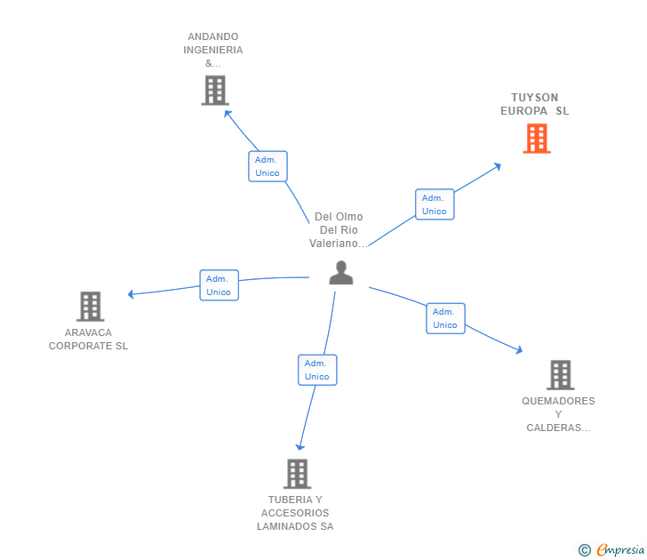 Vinculaciones societarias de TUYSON EUROPA SL