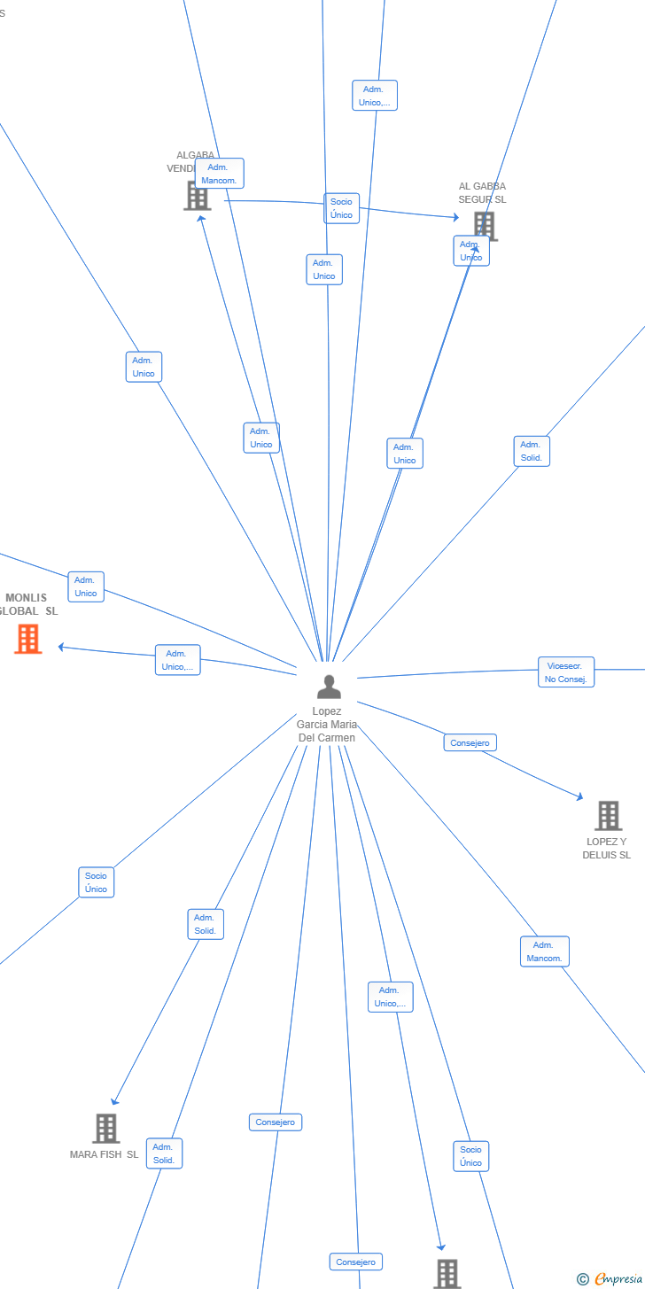 Vinculaciones societarias de MONLIS GLOBAL SL