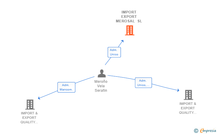Vinculaciones societarias de IMPORT EXPORT MEROSAL SL