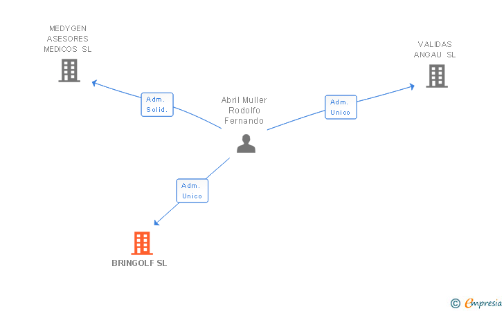 Vinculaciones societarias de BRINGOLF SL