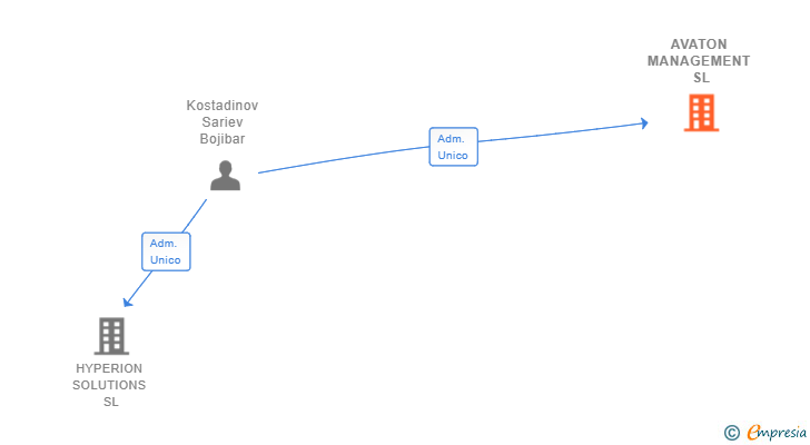 Vinculaciones societarias de AVATON MANAGEMENT SL