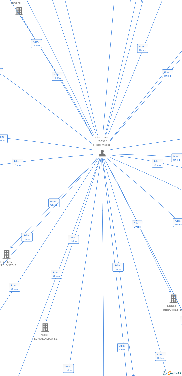 Vinculaciones societarias de ASPRINTEL COMUNICACIONES SL