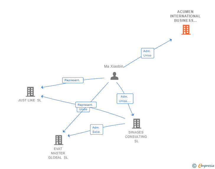 Vinculaciones societarias de ACUMEN INTERNATIONAL BUSINESS CONSULTANCY SL