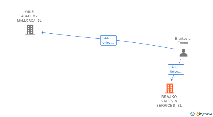 Vinculaciones societarias de BRAJKO SALES & SERVICES SL