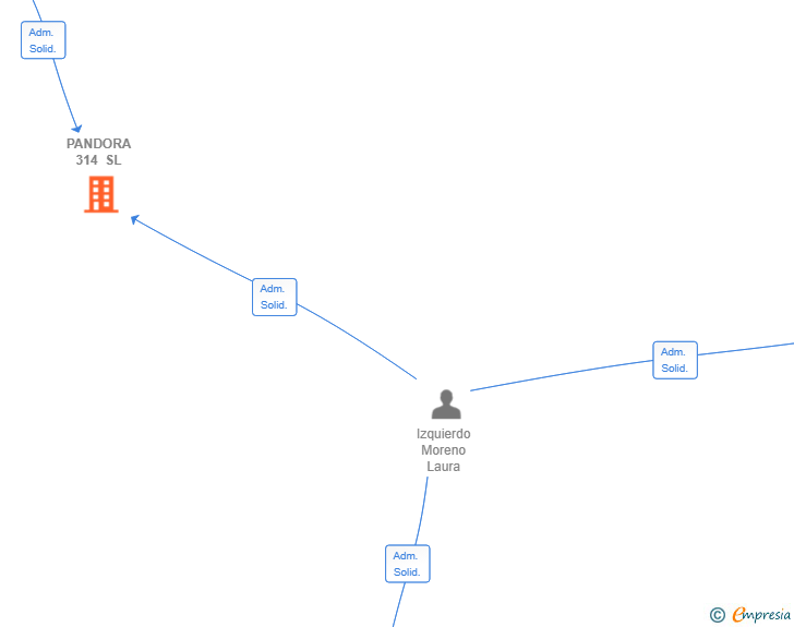 Vinculaciones societarias de PANDORA 314 SL